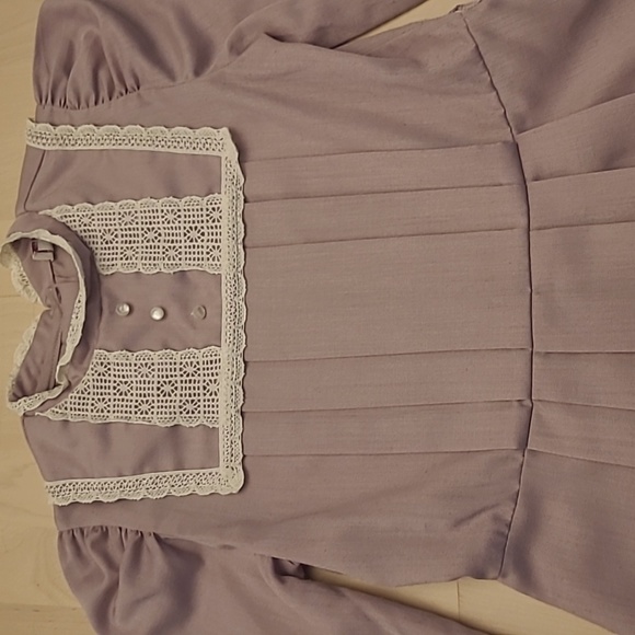 EUC VTG Nicole Dorissa Internation Girls Soft Lavender Pinafore Dress - Picture 7 of 17